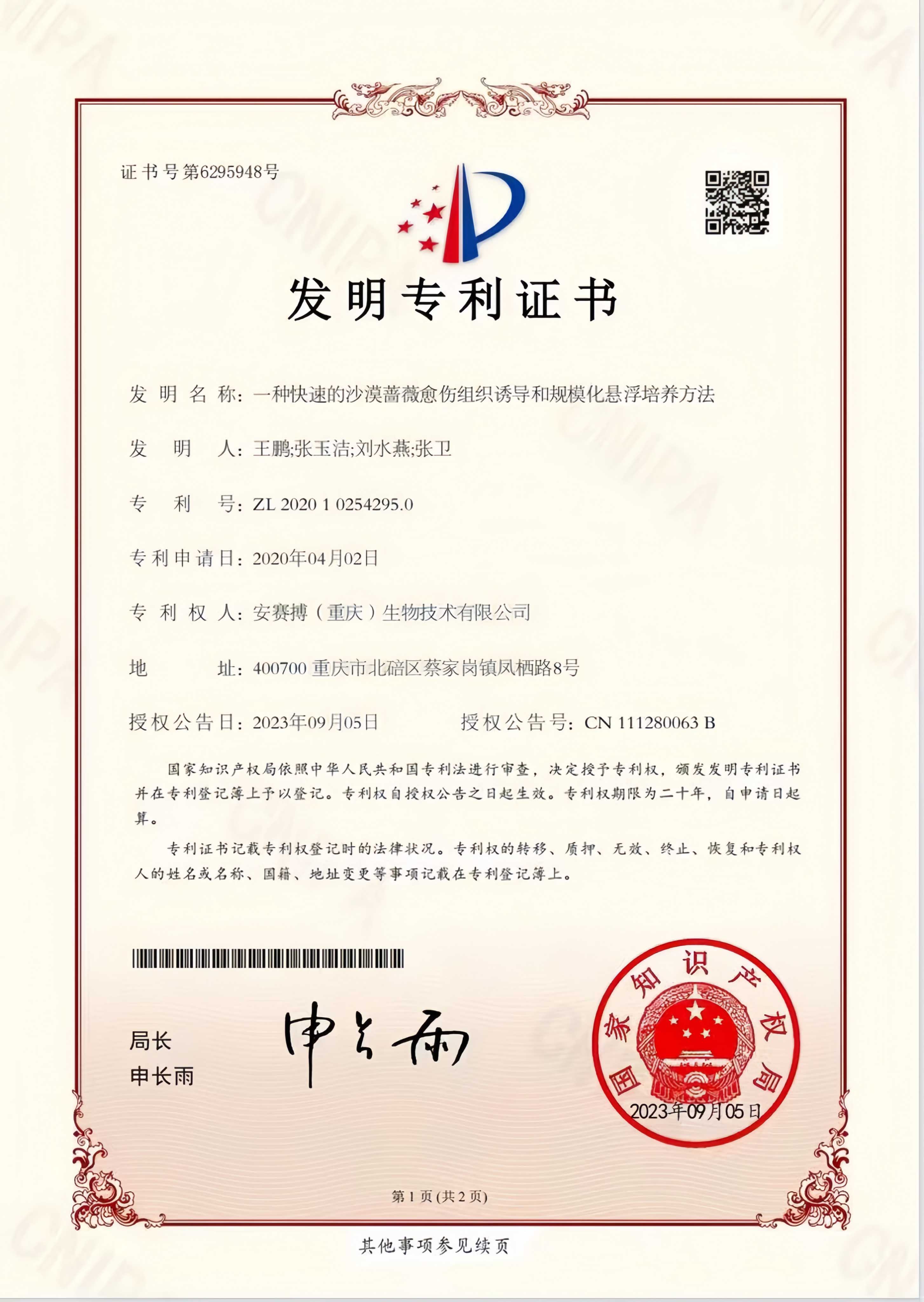 发明专利-沙漠蔷薇